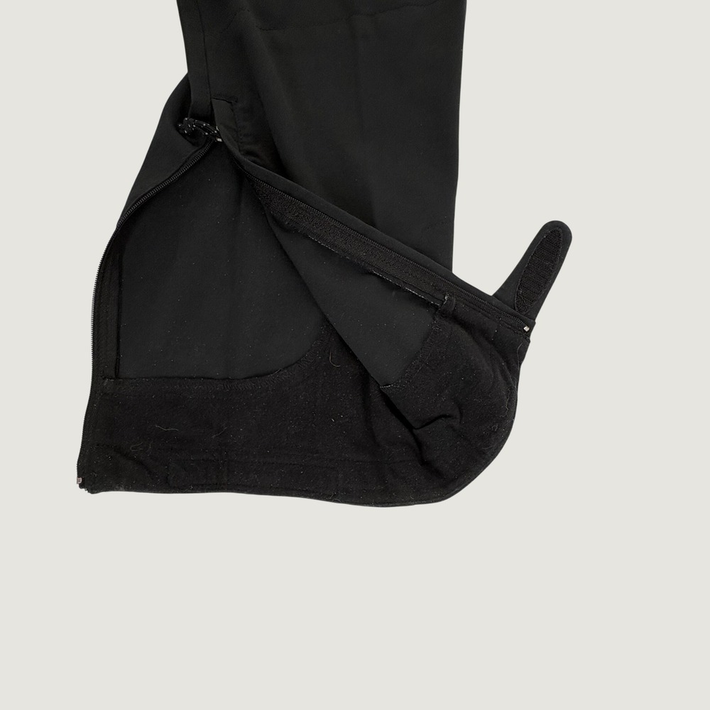 REI Hiking Pants Womens 8 Black Softshell Technical Stretch Belted Cargo - Picture 5 of 7